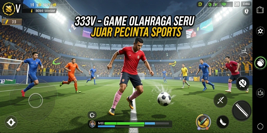 Tampilan gameplay seru di 333V dengan berbagai cabang olahraga.