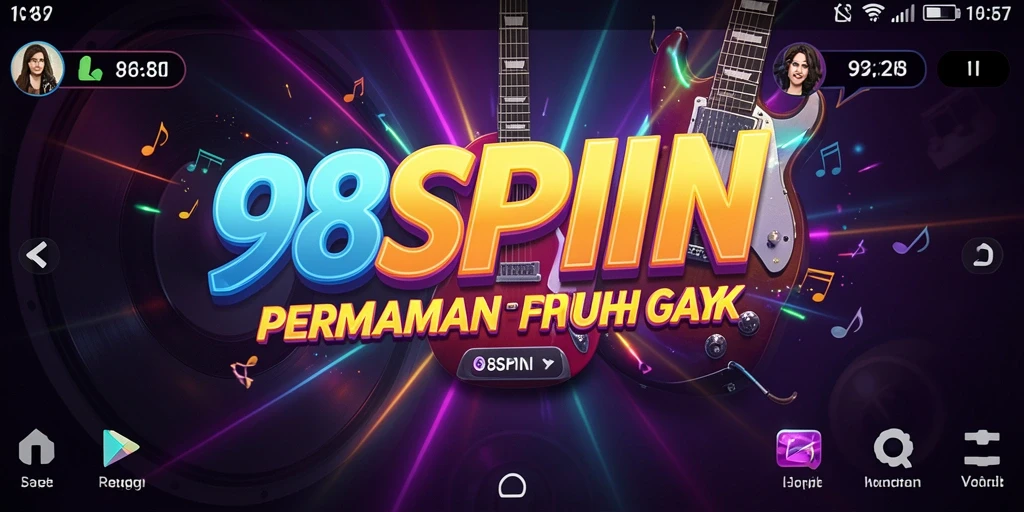 Screenshot gameplay 98SPIN menampilkan keseruan bermain musik dengan teman.