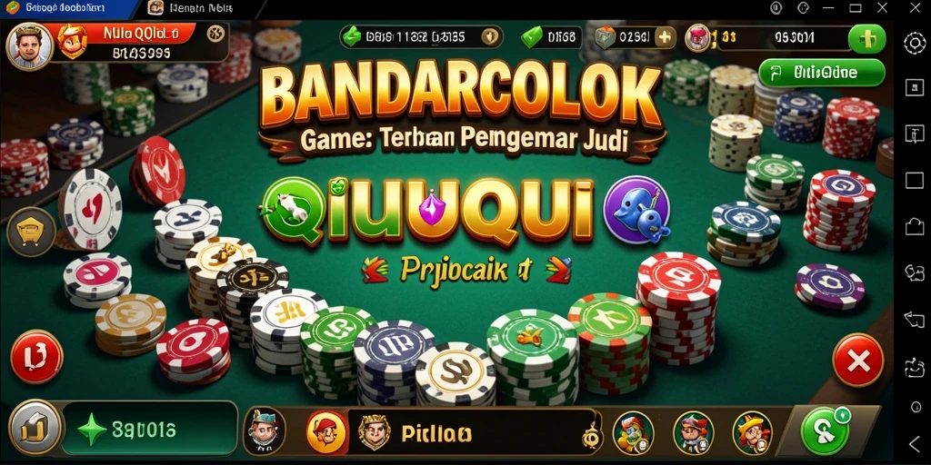 Gameplay seru BANDARCOLOK saat bermain QiuQiu.