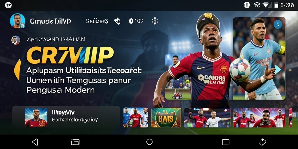 Tampilan aplikasi CR7VIP yang sederhana dan fungsional.