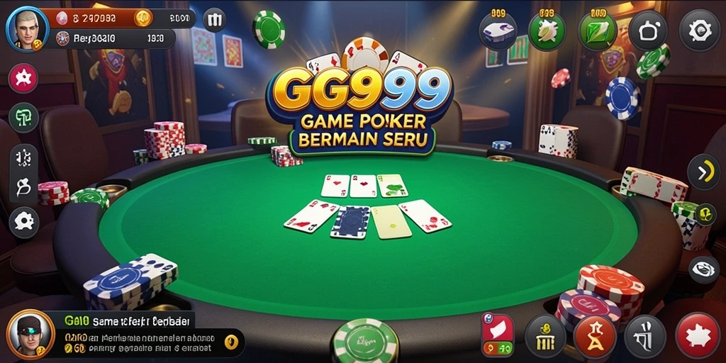 Gameplay seru Poker di GG999 dengan pemain dari seluruh dunia.