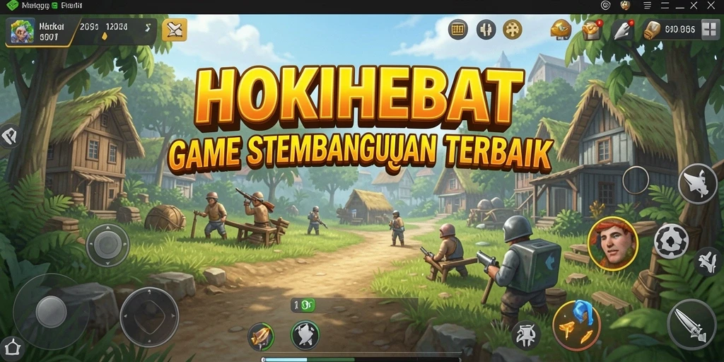 Tangkapan layar menunjukkan aksi seru dalam membangun dan mengelola kerajaan.