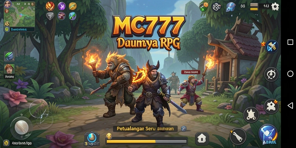 Tampilan gameplay RPG yang menarik dari MC777