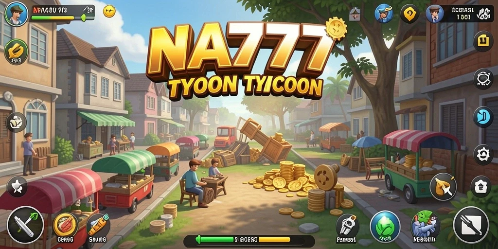 Gameplay Tycoon yang menarik dan strategi bisnis yang mengasyikkan.