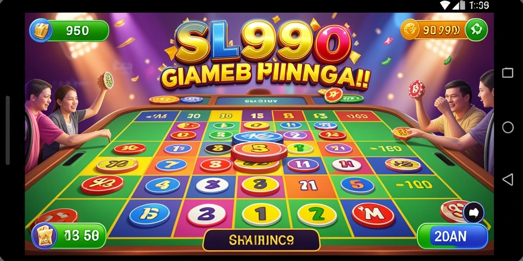 Tangkapan layar utama SL999 yang menunjukkan gameplay Bingo yang seru.
