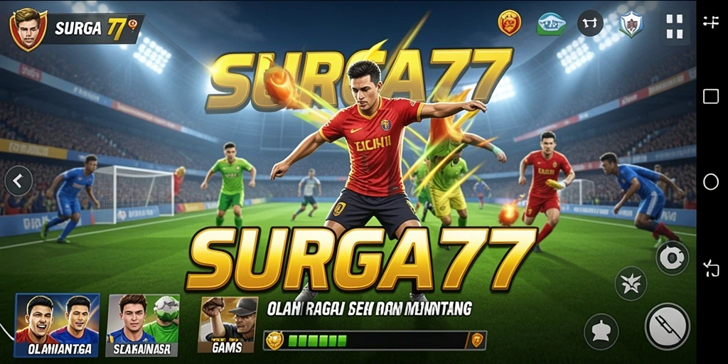 Tampilan gameplay SURGA77 yang mendebarkan dengan grafis olahraga yang memikat.