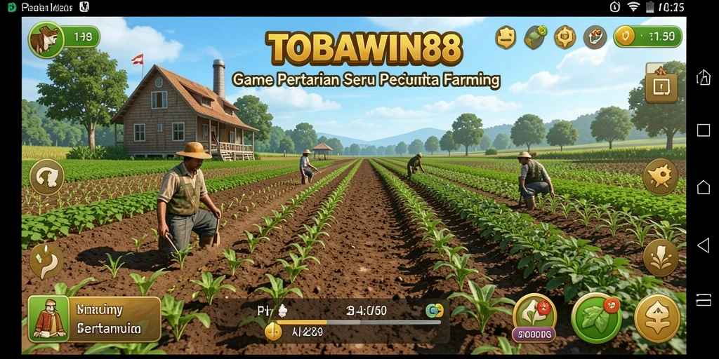 Tampilan gameplay TOBAWIN88 yang menarik saat bertani.
