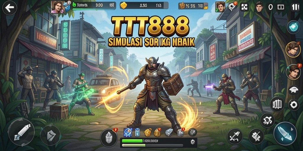 Screenshot dari gameplay TTT888 menunjukkan aktivitas seru dalam simulasi kehidupan.