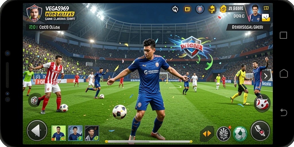Tampilan interaktif gameplay <strong>VEGAS969</strong> yang menampilkan pertandingan seru.