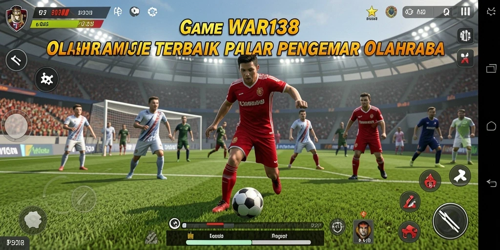 Tampilan dinamis dari gameplay olahraga yang mendebarkan.