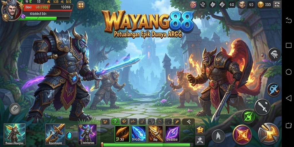 Tampilan menarik dari gameplay penuh aksi WAYANG88.