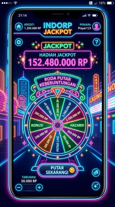 Layar utama aplikasi indorp yang menampilkan berbagai kategori aplikasi.